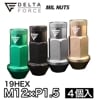 DELTA FORCE MIL NUTS ǥ륿ե ߥʥå M12X1.5 19HEX 4 ٤4顼 ̥ߥʥå ⶯ ̥  ȥ西 ߥĥӥʤ