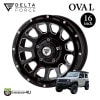 DELTA FORCE OVAL 16x6.0J 5/139.7 -5 hab 108.8ե֥åޥ˥ ˡ  JB74 / ˡΥޥ JC74W 5ɥ ǥ륿ե Х ߥۥñ 16
