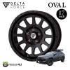 DELTA FORCE OVAL 17x7.0J 5/114.3 +32 hab 73եޥåȥ֥å ȥ西 RAV4 ǥ륿ե Х ߥۥñ 17