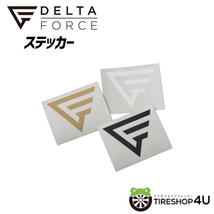 DELTA FORCE デルタフォース ロゴステッカー（Fマーク） size：100x76 3色設定 ホワイト/サハラベージュ/マットグレー【代引き不可】