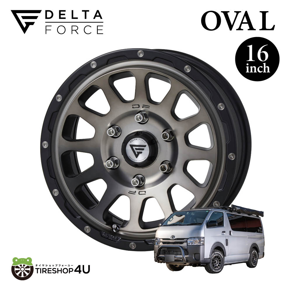 4本セット デルタフォースオーバル OVAL 16x7.0J 6/139.7+38 MSP