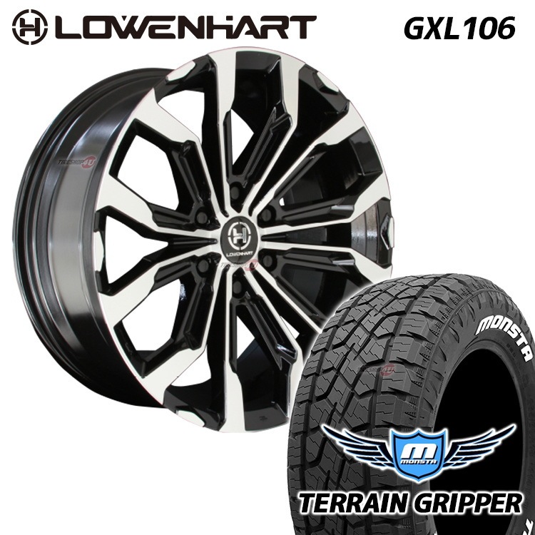 LOWENHART GXL106 20x8.5 6/139.7 ET20 MONSTA TERRAIN GRIPPER 265/50R20 졼٥ϡ ʥߥۥ4ܥå