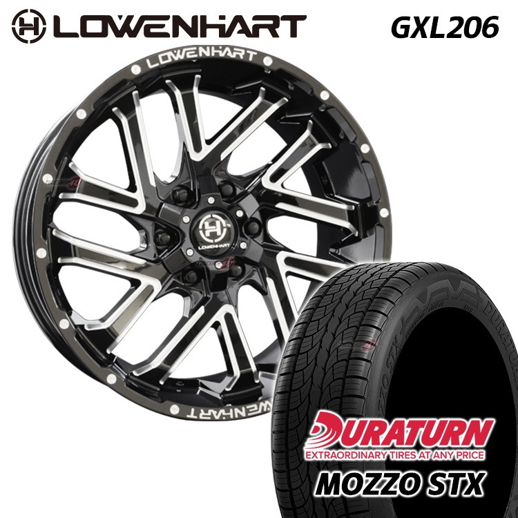 LOWENHART GXL206 20x8.5 6/139.7 ET20 MOZZO STX 265/50R20