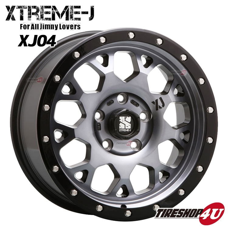 XTREME-J XJ04 16x7.0J 5/114.3 ET35 �������֥�å��ޥ����� ���⡼�����ꥢ MONSTA MUD WARRIOR 215/70R16 �ۥ磻�ȥ쥿�� ���ʥ����������ߥۥ�����4�ܥ��å�