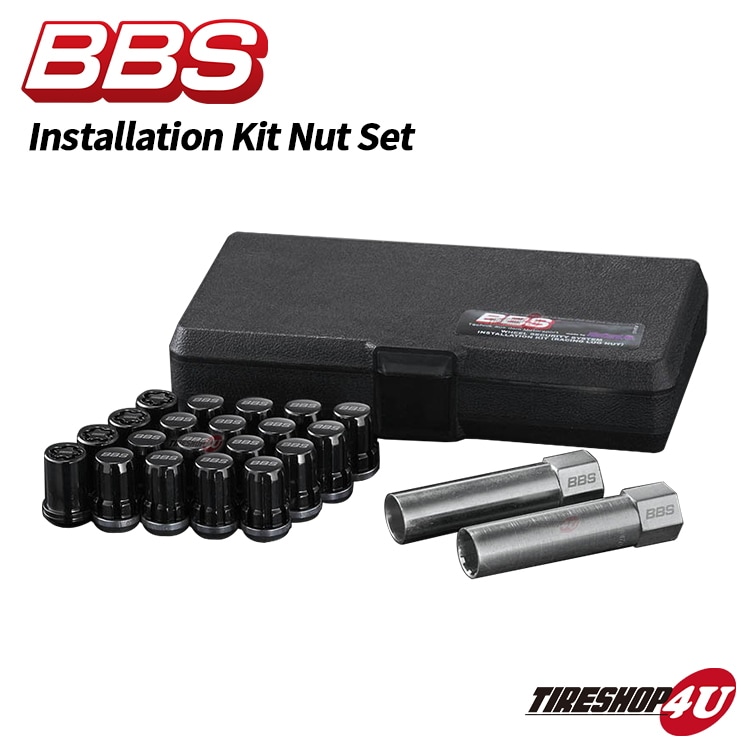 BBS ビービーエス 正規品 インストレーションキット ナットセット ブラック M14 P1.5 McGard マックガード社製