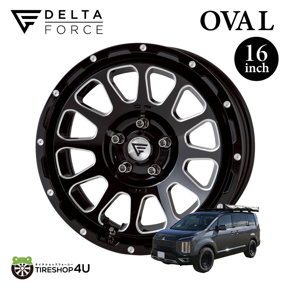 16インチ | DELTA FORCE デルタフォー ス OVAL DELTA FORCE OVAL 16インチ 7.0J +42 5-114.3 マットスモーク