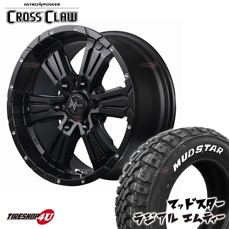 MAD CROSS GRACE 17x6.5J 6/139.7 +38 BKCBK GOODYEAR EAGLE #1 NASCAR 