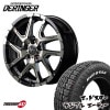 NITRO POWER DERINGER 18x7.0J 5/114.3+42 BKM MUDSTAR RADIAL A/T 225/55R18 �ۥ磻�ȥ쥿�� ���ʥ����������ߥۥ�����4�ܥ��å� 