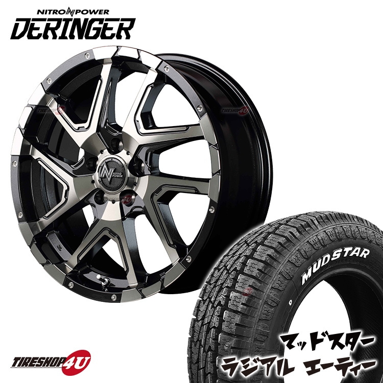 NITRO POWER DERINGER 18x7.0J 5/114.3+42 BKM MUDSTAR RADIAL A/T 225 