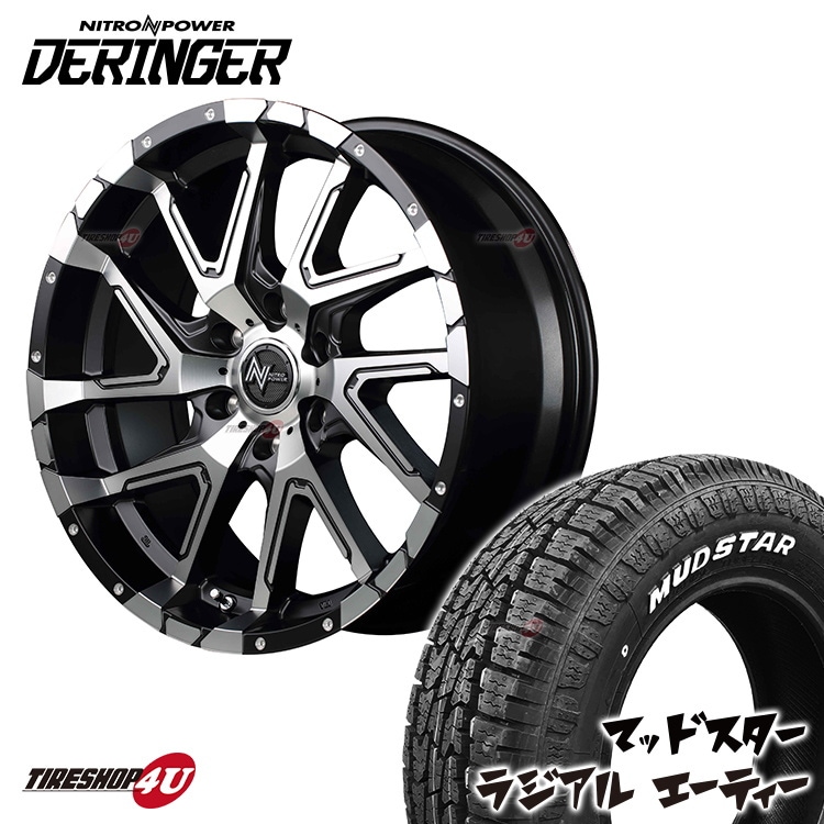 MAD CROSS GRACE 16x6.5J 6/139.7 +38 BKCBK MUDSTAR RADIAL A/T 215