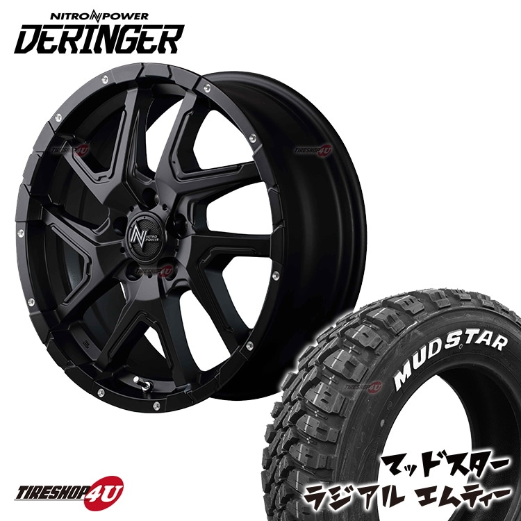 NITRO POWER DERINGER 18x7.0J 5/114.3+42 SGBKP MUDSTAR RADIAL M/T 
