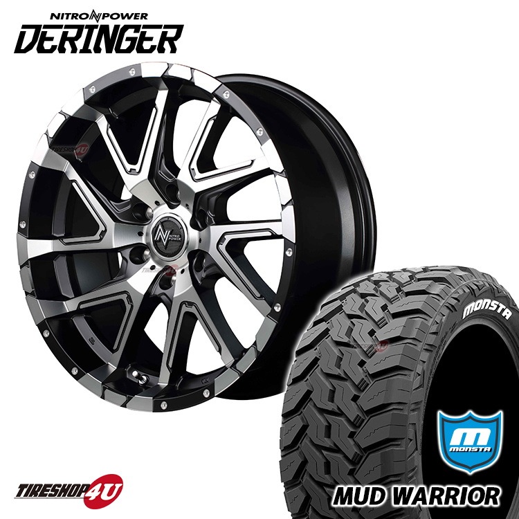 NITRO POWER DERINGER 20x8.5J 6/139.7+20 SGBKP MONSTA MUD WARRIOR 