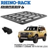 RHINO-RACK 饤Υå PIONEER 6 PLATFORM (1500mm x 1240mm) WITH RX LEGS 󥯥250 ǥꥫߥ ץ 150/120 դå JC-01601
