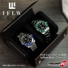 IFL Watches �����å������� 2���� Saffiano Black �֥�å� �ܳ� ��� ������ ��Ǽ �������� ���ץ����� ���륫�󥿥� IFLW ����͢���� �����ꥢ��