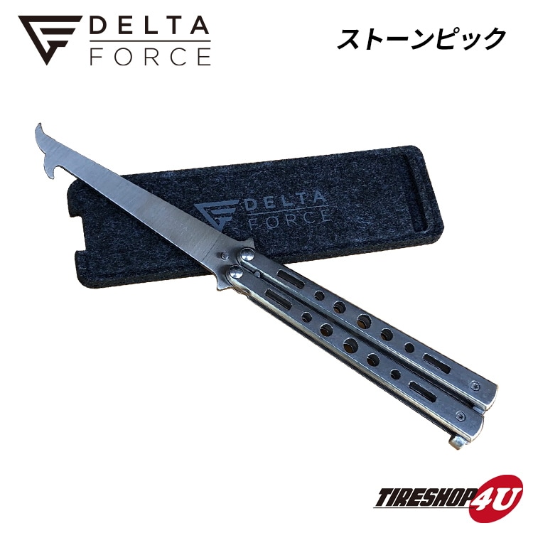 DELTA FORCE デルタフォース STONE PICK ストーンピック シルバー ロゴ