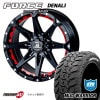 FORCE DENALI 18x8.0J 6/139.7 +15 BKM MONSTA MUD WARRIOR 285/60R18 եǥʥ 󥹥 M/T ۥ磻ȥ쥿