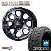 MAD CROSS GRACE 17x8.0J 6/139.7 +20 BKCBK MONSTA MUD WARRIOR 265/70R17 121/118Q LT RWL 10PR �ץ�� FJ���롼���� ���� �����������ߥۥ�����4�ܥ��å�