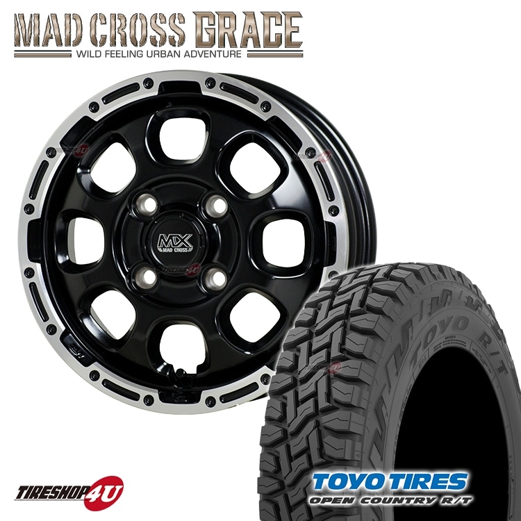 MAD CROSS GRACE 15x4.5J 4/100 +45 ブロンズ BRC/BK TOYO OPEN