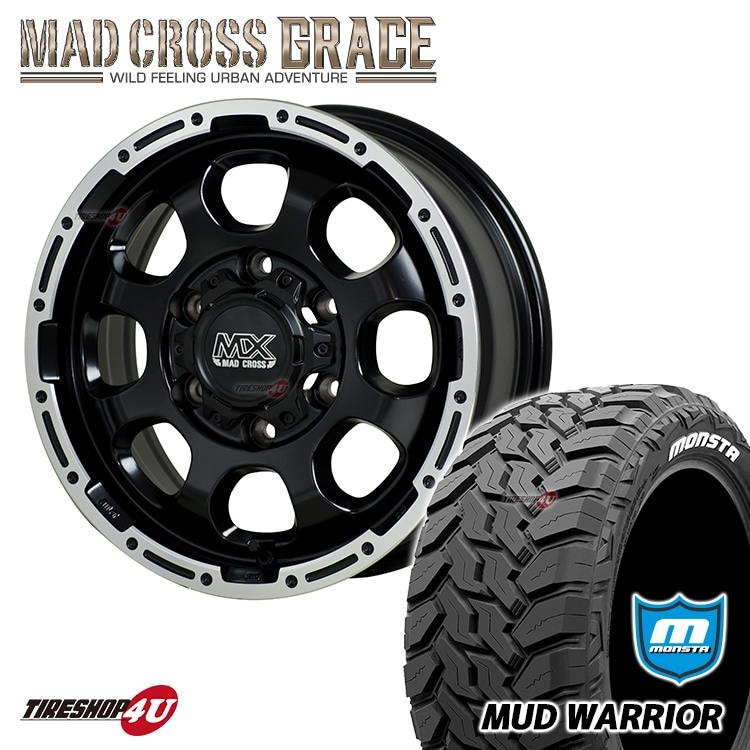 MAD CROSS GRACE 17x8.0J 6/139.7 +20 GB/P MONSTA MUD WARRIOR 265 