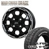 MAD CROSS GRACE 12x4.0J 4/100 +43 GB/P MUDSTAR RADIAL A/T 145/80R12 80/78N �ޥåɥ����� �ۥ磻�ȥ쥿�� AT �ϥ����å� �Х� ���� �����������ߥۥ�����4�ܥ��å�