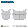 ڴָꥻDECKED ǥå ɥ ǥХ ߥåɥ  磻ɥڤ 2 ܥå DRAWER DIVIDERS MID SIZE  WIDE SIZE  COMBO Set
