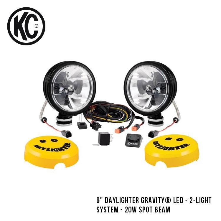 KC DAYLIGHTER イエローライト 期間限定セール】 KC HiLiTES 6 Daylighter Gravity LED - 2-Light