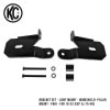 KC HiLiTES A-Pillar Mount Light Bracket Set 18-23 Jeep Wrangler JL/4xe Gladiator JT ��󥰥顼����ǥ��������� �ե���ȥ��饹 A�ԥ顼�� �饤�ȥ֥饱�å� 2�ĥ��å� 7318