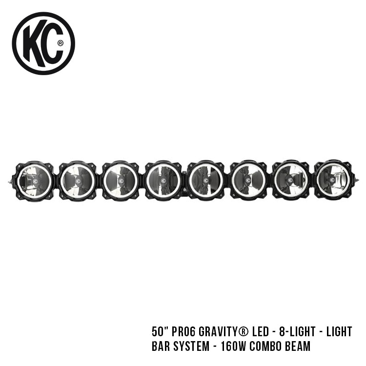 KC HiLiTES PRO6 50 8 LT BAR SYS 160W Combo Beam プロ 6 グラビティ ライトバーシステム コンボ ビーム1 91308