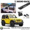 �ڴ��ָ��ꥻ�����RHINO-RACK RL110 BLACK 2 BAR ROOF RACK  �饤�Υ�å� Jeep ��󥰥顼 JL / ����ǥ��������� JT �ܥ�ƥå����С� �֥�å� 2�� ����դ����å� JB0099