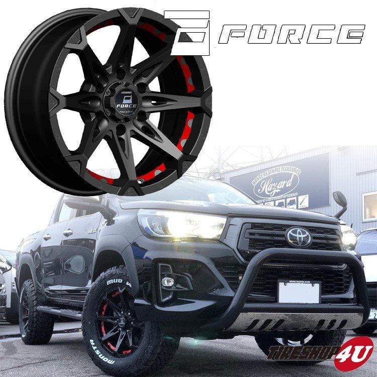 FORCE DENALI 17インチ用 オプション カラーインサート クローム 1台分