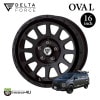 DELTA FORCE OVAL 16x7.0J 5/114.3 +35 hab 73�եޥåȥ֥�å� �ǥꥫD5 MC�� �����߷� �ǥ륿�ե����� �����Х� ����ߥۥ�����ñ�� 16�����