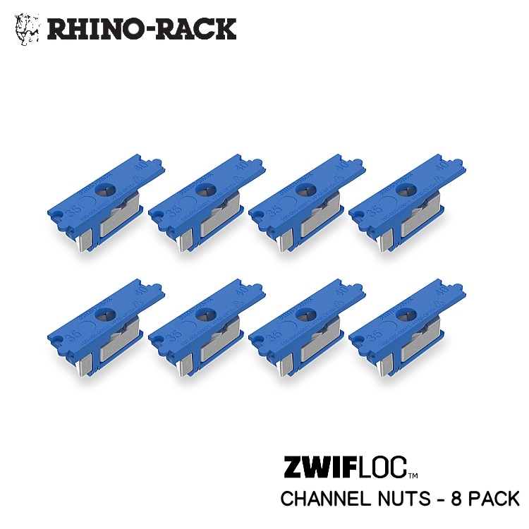 RHINO-RACK ZWIFLOC CHANNEL NUTS 8PACK ライノラック ジフロック固定