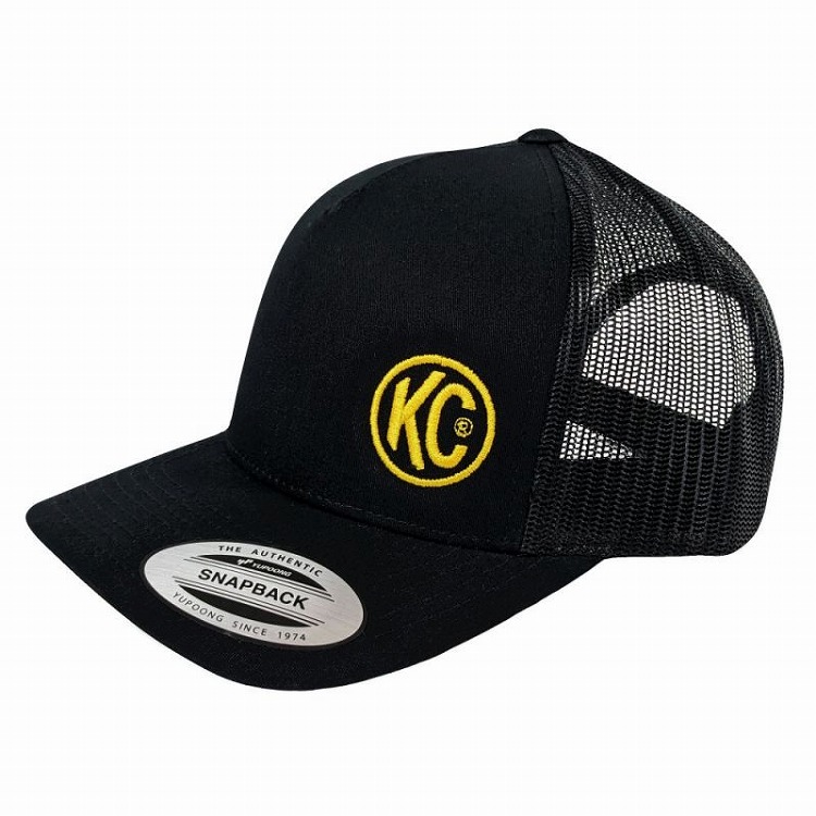 KC HiLiTES KC Curved Bill Trucker Hat - Black - One Size