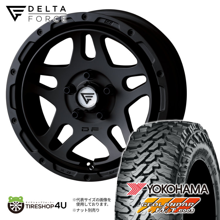 DELTA FORCE OVERLANDER 16x7.0 5/114.3 +35 MB マットブラック 