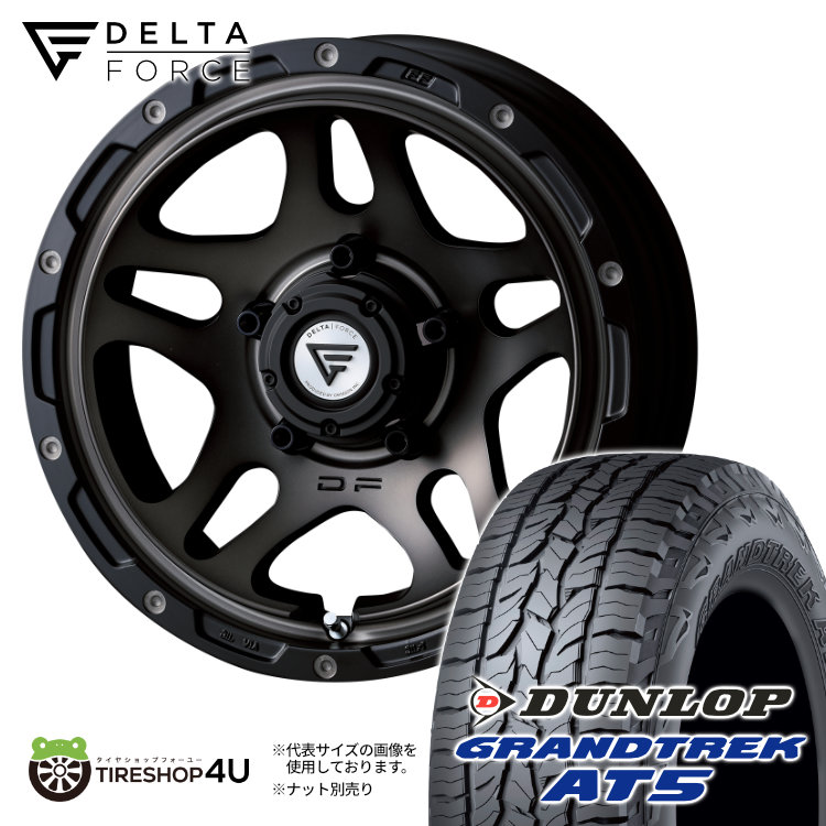DELTA FORCE OVERLANDER 16x6.0 5/139.7 -5 MSP マットスモーク
