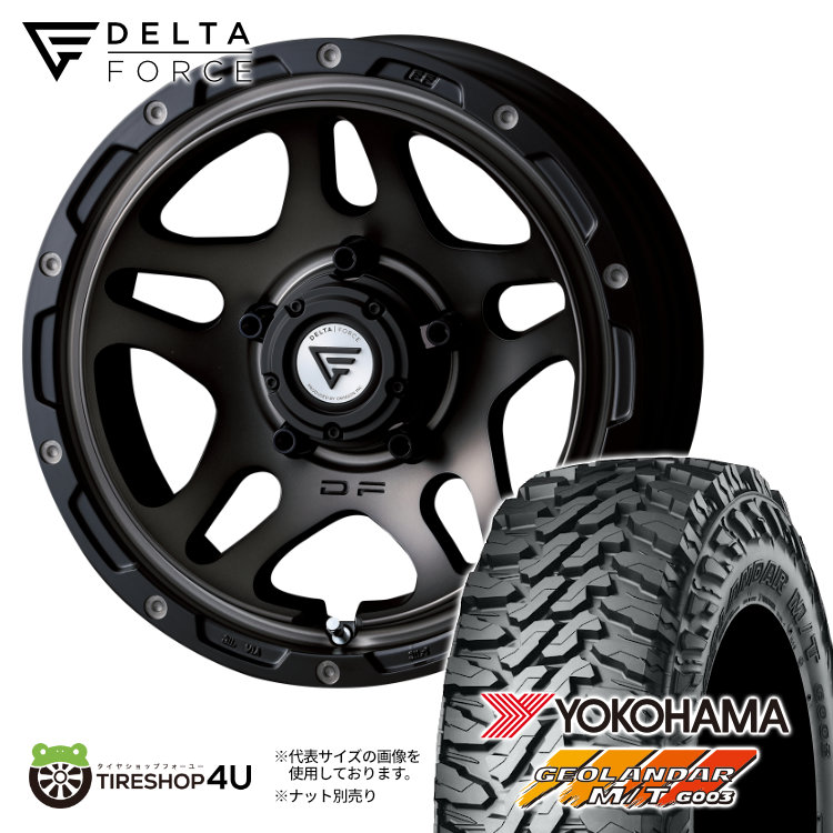 高級ブランド DELTA FORCE マットスモーク MSP -5 5/139.7 16x6.0 OVERLANDER フェイスクリーム