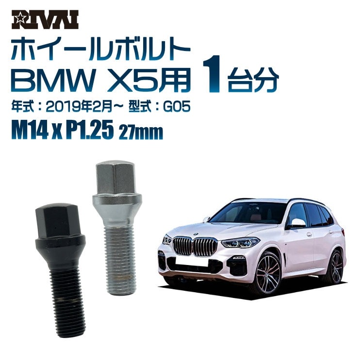 RIVAI 車種別ホイールボルト 1台分 20個 BMW X5 2019年2月～G05 17HEX