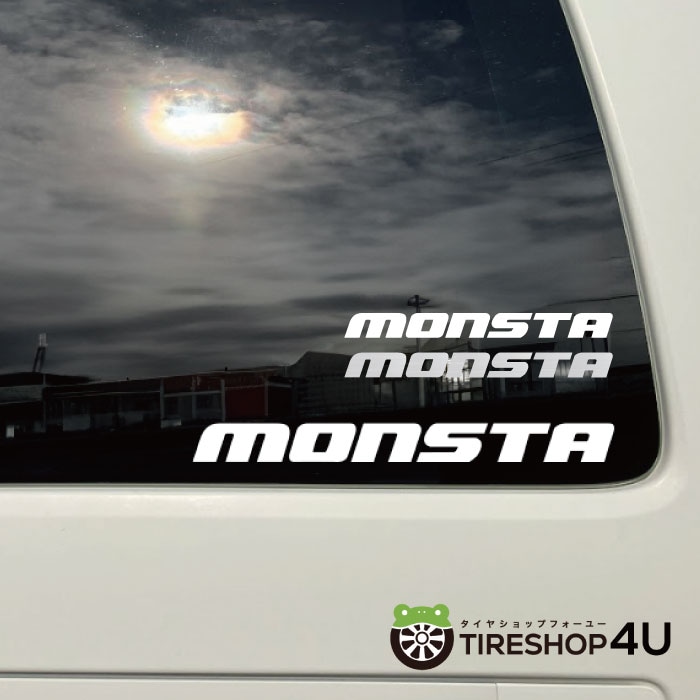 MONSTA L 大 転写 LOGO 自動車【代引き不可】
