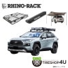 �ڤ��㤤�����åȡ�RHINO-RACK �饤�Υ�å� VORTEX BAR (1260mm) BLACK 2�� WITH RCH LEGS + RMCB02 �Х����å� + 33300 �Хåȥ����� ����ѥ��ȥ����˥� ��¦�ޥ���ȼ���դ����å� �ȥ西 RAV4