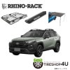 �ڤ��㤤�����åȡ�RHINO-RACK �饤�Υ�å� VORTEX BAR (1260mm) BLACK 2�� WITH SX LEGS + RMCB02 �Х����å� + 32132 ���󥷡����� 2.0M �����˥� ����դ����å� �ȥ西 RAV4 ���ե����ɥѥå�����