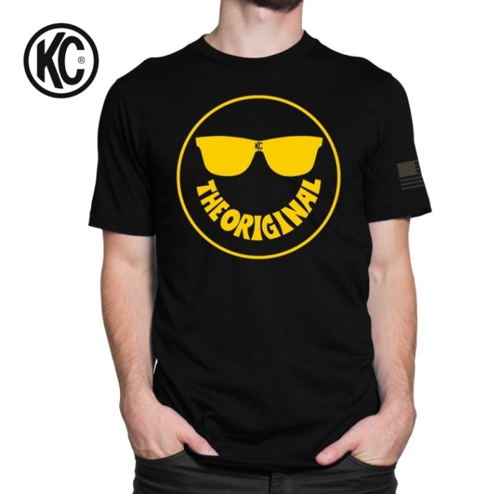 KC HiLiTES KC Smiley Tee Shirt - Black メンズ レディース 黒 ブラック 限定 アウトドア M L XL 半袖 Tシャツ オーバーサイズ ユニセックス 70625