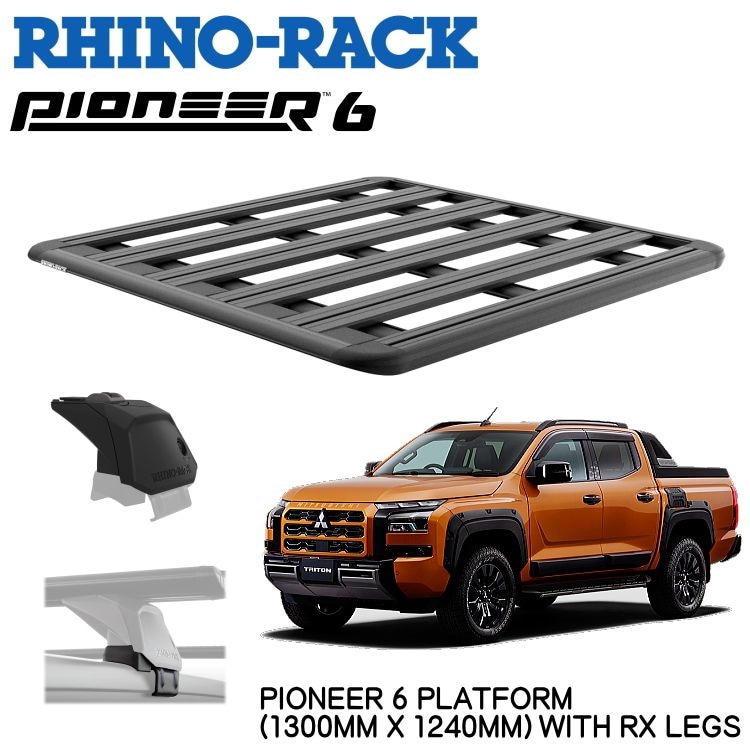 RHINO-RACK �饤�Υ�å� PIONEER 6 PLATFORM (1300mm x 1240mm) WITH RX LEGS �ߥĥӥ� �ȥ饤�ȥ� KB9T �����ȥ����� GN0W ����դ����å� JC-01999