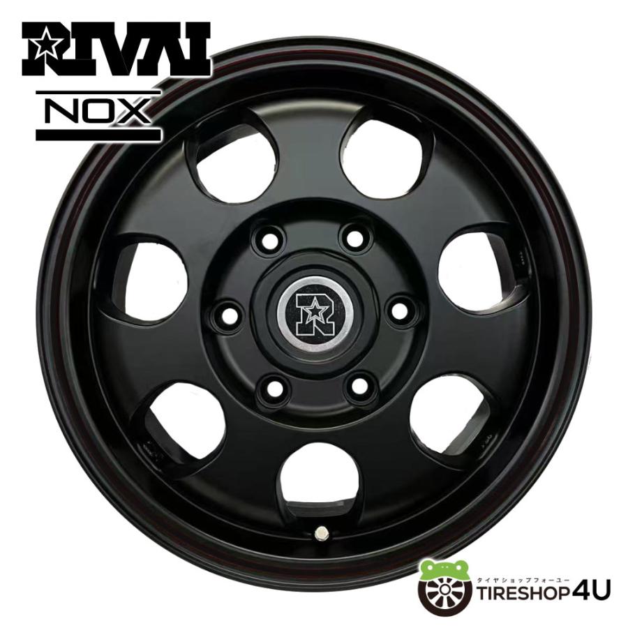 RIVAI NOX 15×6.0J 6/139.7 +32 MB リヴァイ ノックス マットブラック