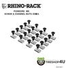 RHINO-RACK PIONEER6 M6 SCREWS & CHANNEL NUTS SET OF 20 �饤�Υ�å� �ѥ����˥�6 M6�ͥ� 20�� & �����ͥ�ʥå� ���å�