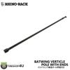 RHINO-RACK  BATWING VERTICLE POLE WITH ENDS �饤�Υ�å� �Хåȥ����� ��ľ�ݡ��� ξü�դ� 1�� �Хåȥ����� �Хåȥ����󥰥���ѥ��� �佤 ����