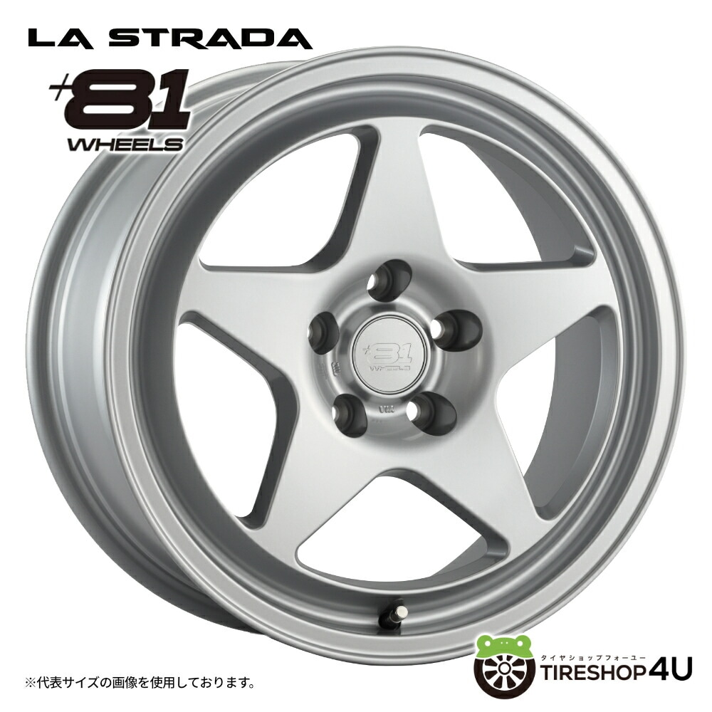 メーカー取り寄せ 阿部商会 LA STRADA ＋81 WHEELS 17x8.5J 5/112+35