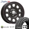 ��¨Ǽ�� MLJ DAYTONA SS 15x6.0J 4/100 +30 �֥�å� ���ĥ饤�� MUDSTAR RADIAL A/T 195/65R15 91T �ۥ磻�ȥ쥿�� �ץ��ܥå��� ���������� �ʤ� Ŵ���� ���� ������ۥ�����4�ܥ��å�