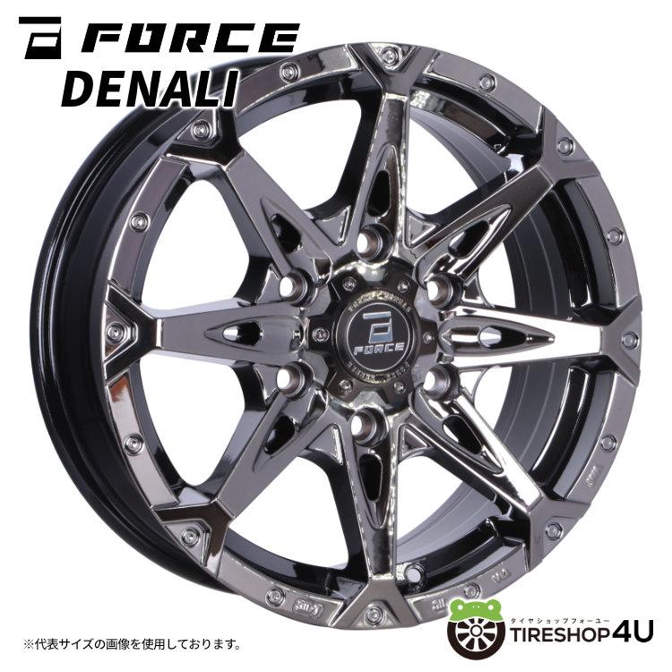 FORCE DENALI 18x8.0J 6/139.7 +15 SBC スーパーブラックコート MONSTA