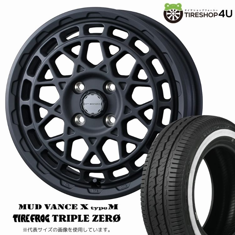 WEDS MUD VANCE X typeM 12x4.00BJ 4/100 +40 フルマットブラック