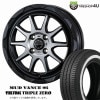 WEDS MUD VANCE 06 14x4.5J 4/100 +45 MBP �ޥåȥ֥�å��ݥ�å��� TIREFROG TRIPLE ZERO 155/80R14 88/86S LT �����å� �ޥåȥ����� ������ե��å� �ȥ�ץ를�� ���ʥ����������ߥۥ����� 4�ܥ��åȲ���